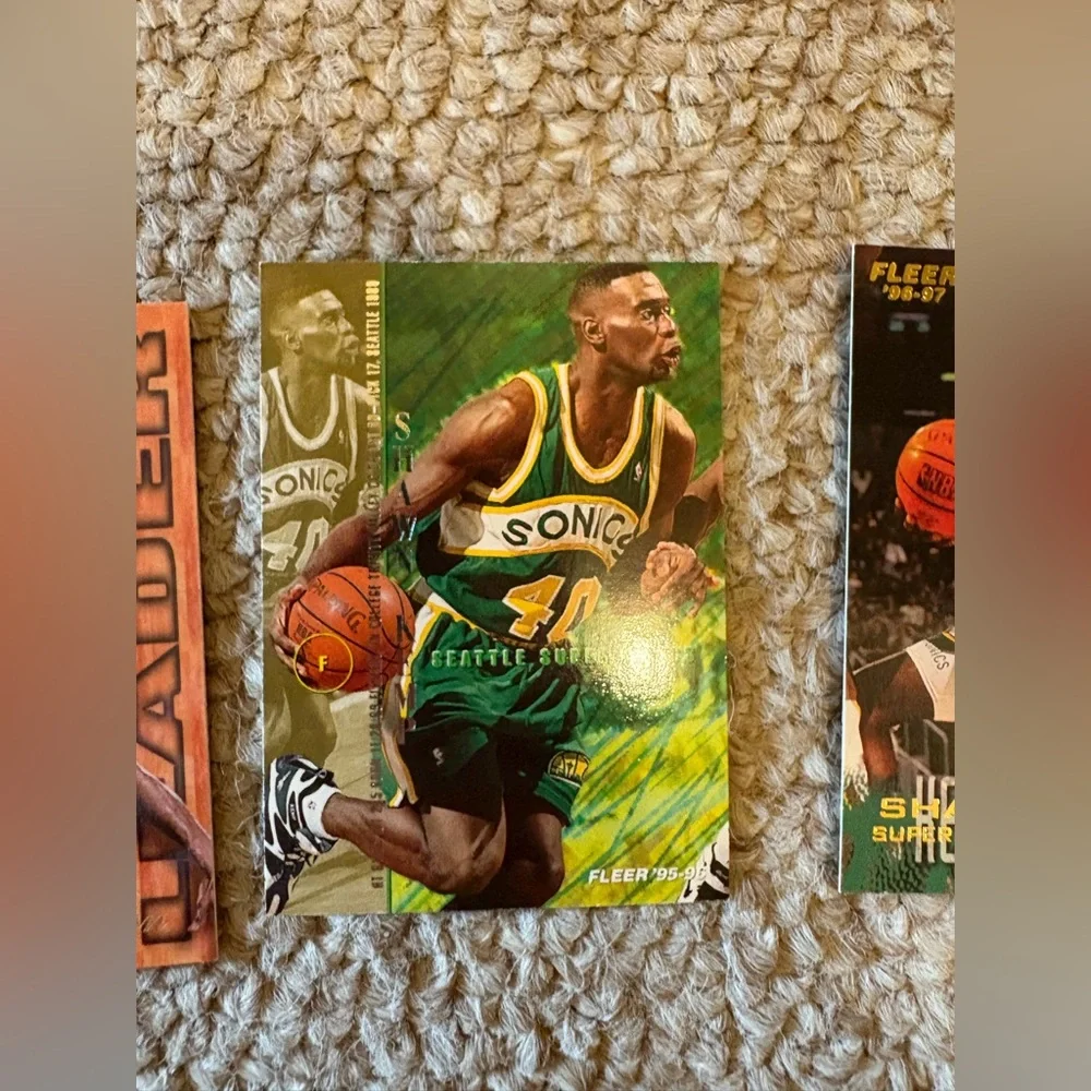 6 Seattle Supersonics Trading Cards-Rare cards Gary Payton and Shawn Kemp - Picture 7 of 14